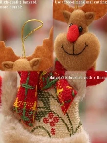 4 cái Giáng sinh Ông già Noel & Người tuyết Hình Người tuyết Treo tường - Nhiều màu - Xem 3