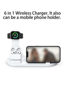 6合1無綫充電器 - 白色 - 查看 5