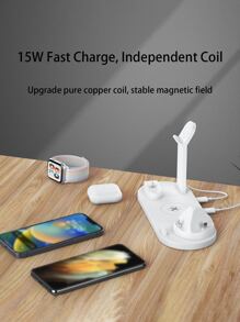 6合1無綫充電器 - 白色 - 查看 6