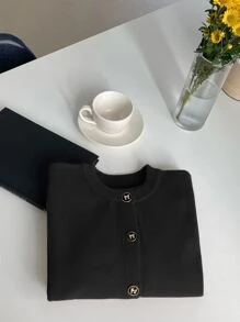 DAZY Button Front Cardigan,Long Sleeve Tops,Fall Clothes Jacket