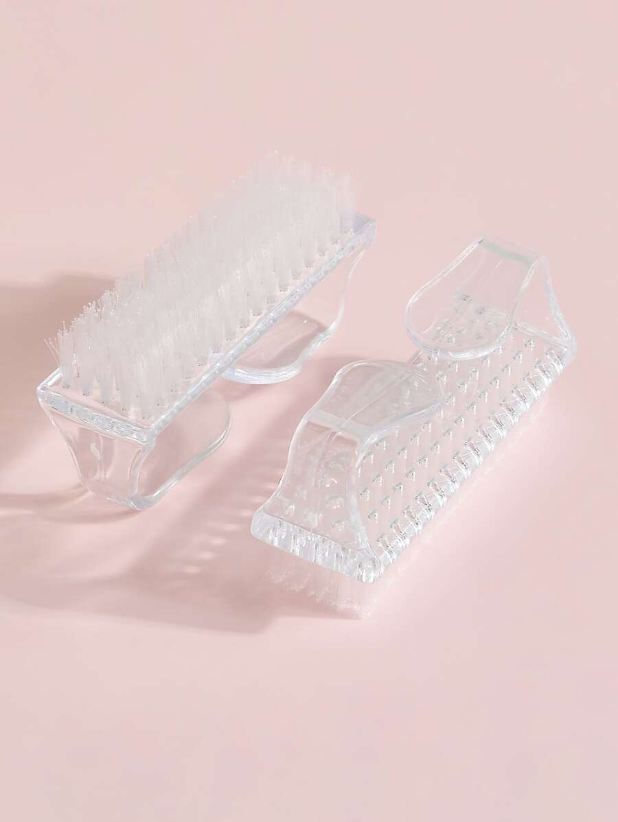 klimonla 2支装美甲清洁刷，用于清洁指甲