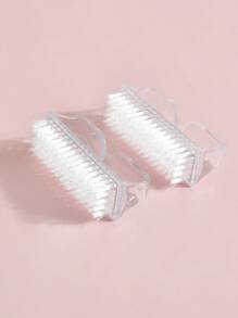 klimonla 2支装美甲清洁刷，用于清洁指甲