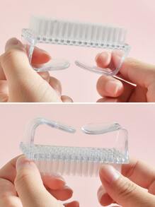 klimonla 2支装美甲清洁刷，用于清洁指甲