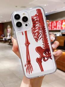 Skeleton Pattern Clear Phone Case,International Version, Not The Domestic Version - Multicolor - View 2