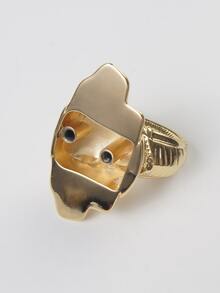 件鋅合金大像衣服掛鉤門後掛鉤衣帽間單掛鉤 - 金色 - 查看 2