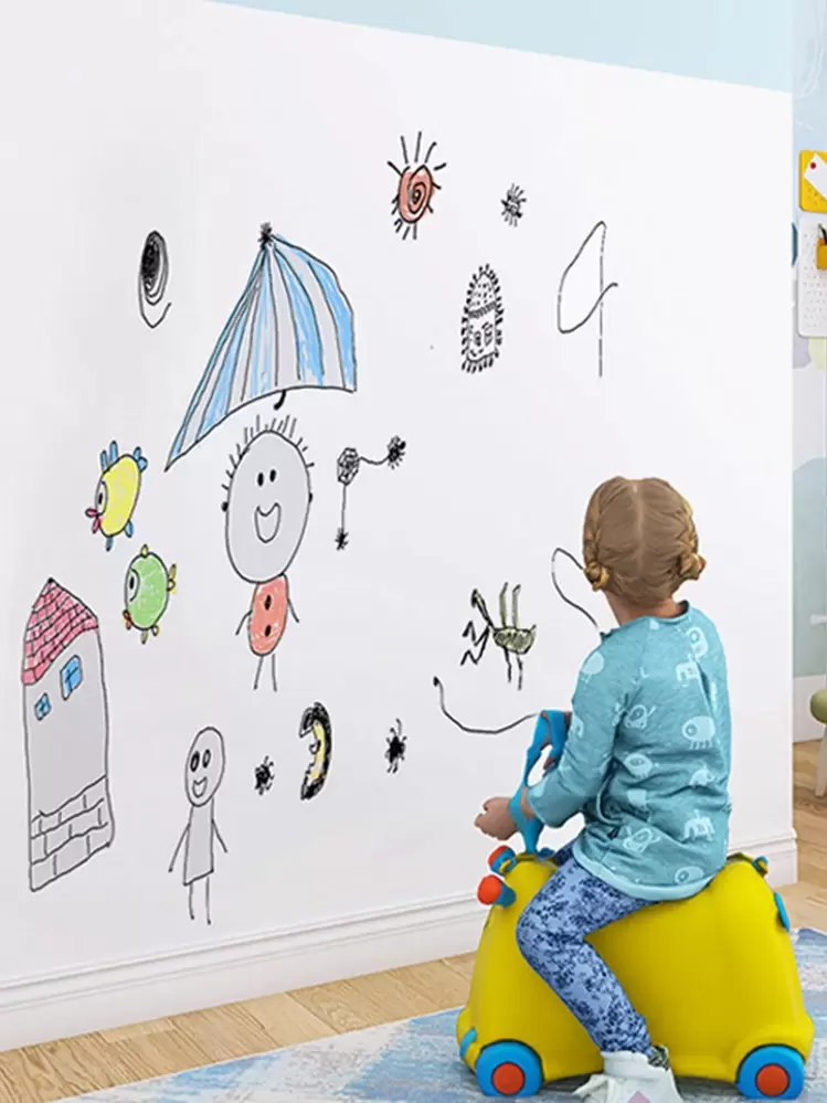 1roll DIY Whiteboard Sticker,School Supplies,Back To School - White - View 1