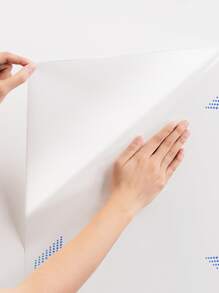 1卷DIY白板贴纸，学校用品，返校 - 白色 - 查看 3