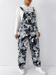 1 pieza Overol con estampado de camuflaje - Multicolor - Ver 5