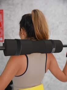 1pc Barbell Pad Cover - Black - View 4