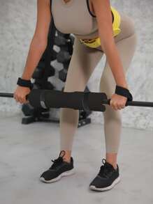 1pc Barbell Pad Cover - Black - View 6