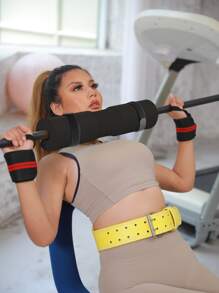 1pc Barbell Pad Cover - Black - View 7