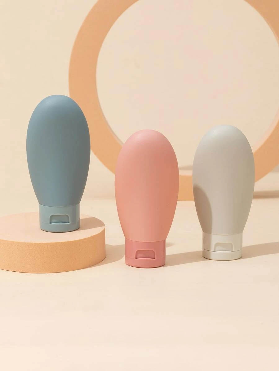 3Pcs/Set 60ml Portable PE Soft Travel Bottles Refillable Lotion Bottles Leakproof Shampoo Container Leakproof Squeezable Refillable Travel Accessories For Shampoo Conditioner Lotion Liquids, Living Room Home Bedroom Bathroom House Decor, Travel Stuff, Wedding, Party, Birthday, Gifts For Men Mom Dad Friends, New Years, Accessories, Funny Gift - Multicolor - View 1