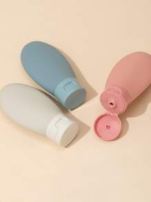 3Pcs/Set 60ml Portable PE Soft Travel Bottles Refillable Lotion Bottles Leakproof Shampoo Container Leakproof Squeezable Refillable Travel Accessories For Shampoo Conditioner Lotion Liquids, Living Room Home Bedroom Bathroom House Decor, Travel Stuff, Wedding, Party, Birthday, Gifts For Men Mom Dad Friends, New Years, Accessories, Funny Gift - Multicolor - View 2