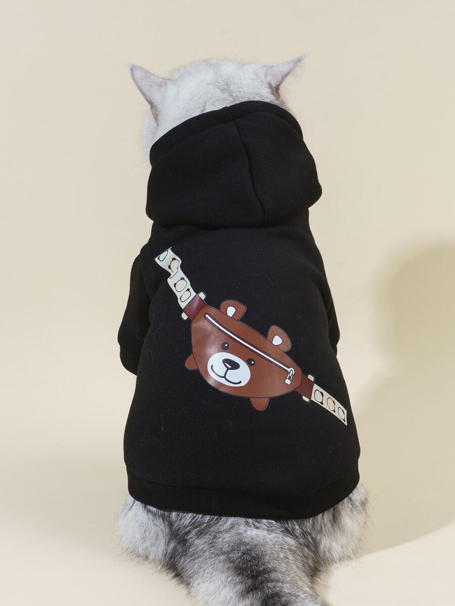 PETSIN 1 件熊寵物印花運動衫 - 彩色 - 查看 1