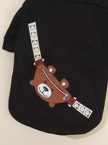 PETSIN 1 件熊寵物印花運動衫 - 彩色 - 查看 4