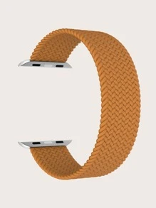 1入組彩色編織尼龍腕帶，單循環設計，兼容適用於Apple Watch Ultra、SE/9/8/7/6/5/4/3/2/1 手錶，適用於38mm、40mm、41mm、42mm、44mm、45mm或49mm Rainbow 彩色手錶背帶 - 咖啡 - 查看 2