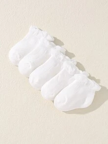 Vớ rắn cho bé 5 cặp - trắng - Xem 2