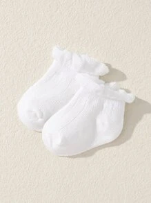 Vớ rắn cho bé 5 cặp - trắng - Xem 3