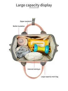 LEQUEEN Túi đựng tã xách tay 1pc - Nhiều màu - Xem 3