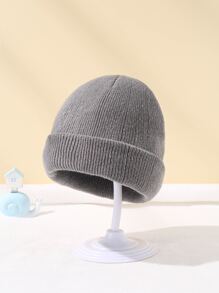 1入組嬰兒素色帽 - 淺灰色 - 查看 2