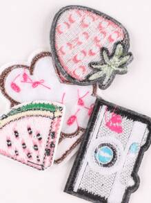 رقعة قماشية على حديد طعام و شكل الكاميرا 4 قطع