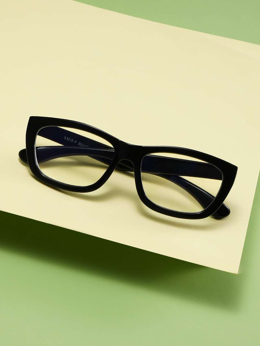 Kids Square Frame Eyeglasses - Black - View 1