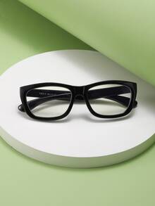 Kids Square Frame Eyeglasses - Black - View 2