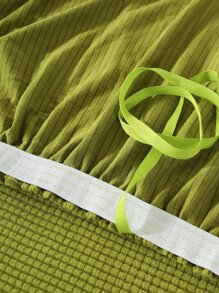 1 pieza Funda de sofá unicolor elástico - Verde Oliva - Ver 5