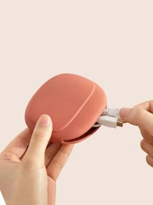 Hộp lưu trữ cáp dữ liệu silicone - Màu Hồng  Dưa hấu - Xem 2