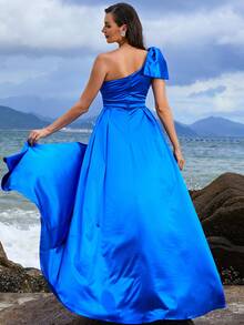 Missord 單肩高衩連衣裙