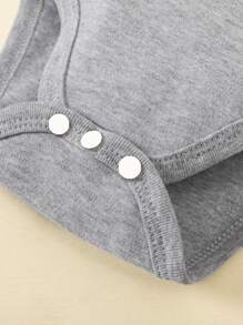 Baby Boy 3pcs Solid Tee Bodysuit - Multicolor - View 3