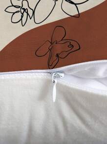 Abstract Figure Graphic Cushion Cover Without Filler, Modern Throw Pillow Case For Sofa