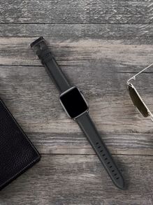 1 مشبك ساعة من الجلد الأسود الكلاسيكي متوافق مع سلسلة ساعات سي اي، 9، 8، 7، 6، 5، 4، 3، 2، 1، مناسب لمقاسات 38 ، 40 ، 41 ، 42 ، 44 ، 45 ، 49 مم، ربطة ساعة للرجل الرسمي الأنيق