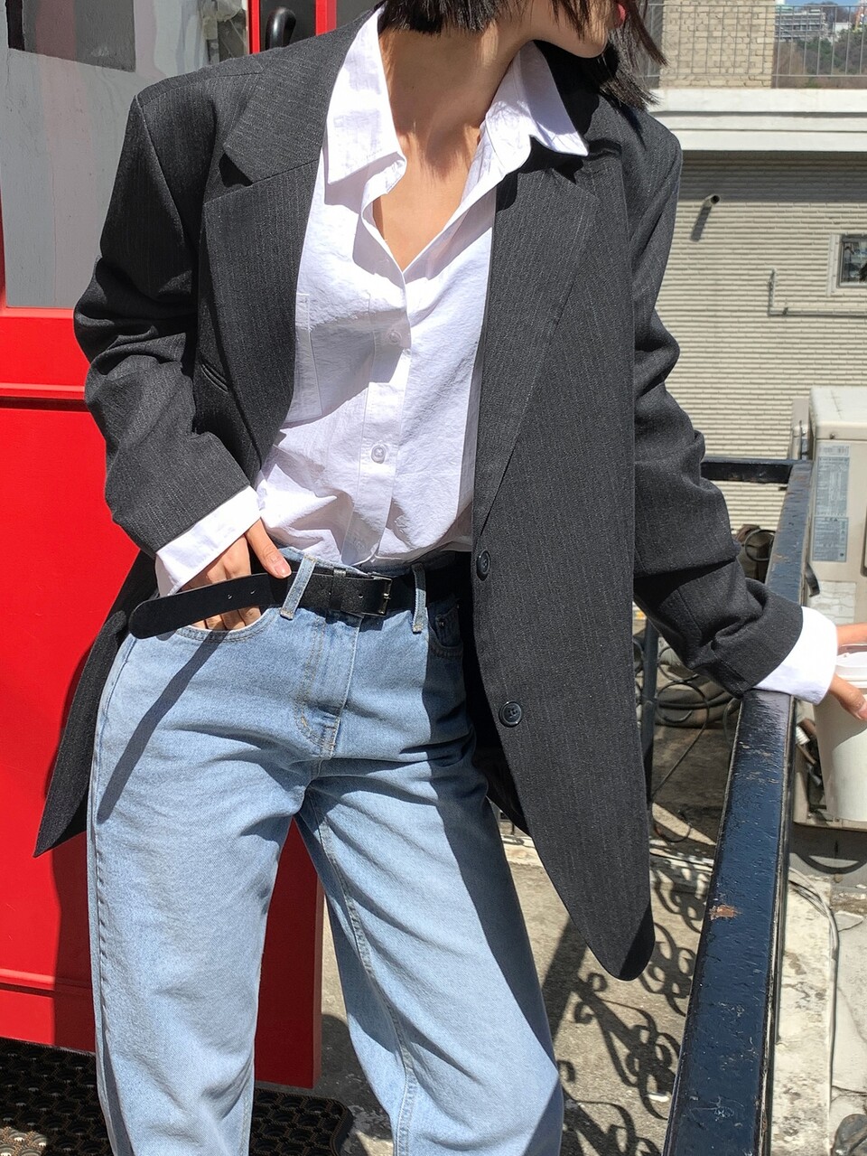 Lapel Collar Single Breasted Blazer