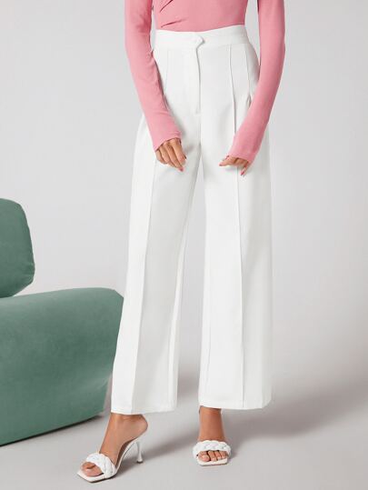 بنطلون مفصل شريط امامي موحدة اللون ملابس العمل