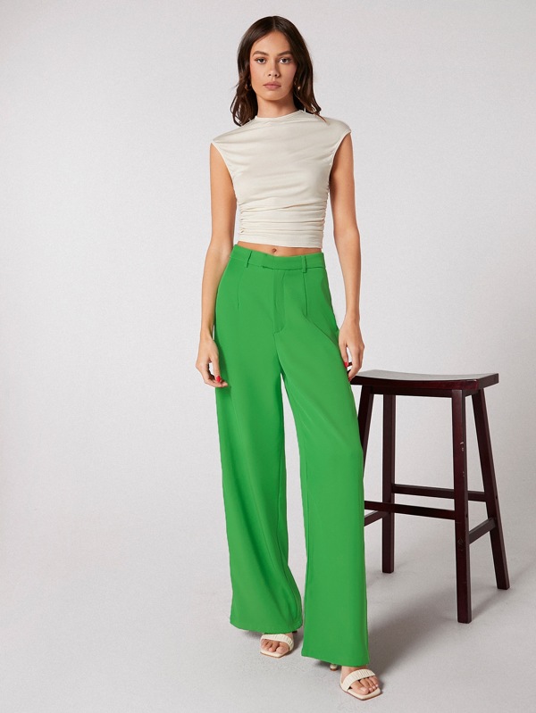 BizChic Pantaloni a gamba larga vita alta abbigliamento da lavoro