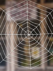 1 件万圣节主题派对装饰蜘蛛网和毛绒蜘蛛装饰，户外壁挂装饰，适合鬼屋秋季、圣诞节 - 彩色 - 查看 5