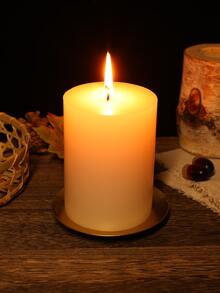 1pc Round Candle Holder - Gold - View 3