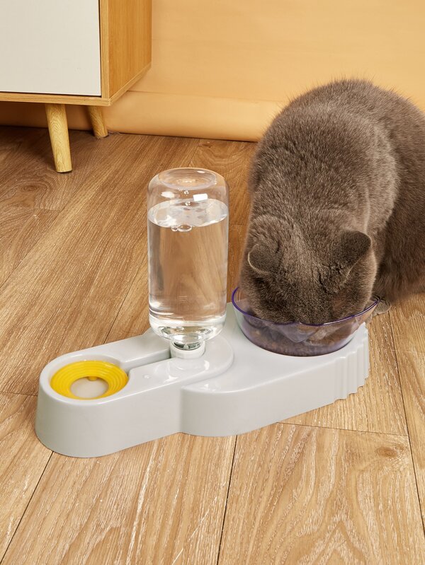 1pc Cat/Dog Lover Gift And Dog/Cat Mom Love Pet Bowl With Drinking Bottle