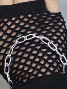 Găng tay lưới trang trí đường phố Halloween mùa hè - màu đen - Xem 4