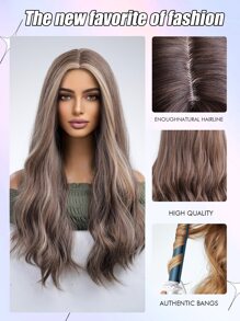 Tóc giả tổng hợp dài xoăn - Nhiều màu - Xem 5