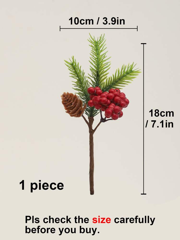 1 pieza artificial baya - Multicolor - Añade 3