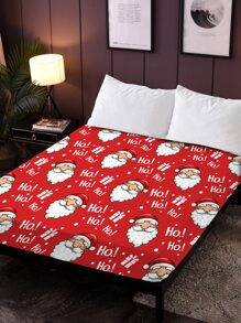 Sábana bajera con patrón de Navidad - Multicolor - Ver 3