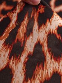 Leopard Print Stretchy Sofa Slipcover - Multicolor - View 4