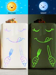 1 miếng dán tường sáng tạo đơn giản, sáng bóng, nhiều màu sắc, hình mặt, nhãn dán tủ lạnh, hình dán, decal dán tường, decal vinyl trang trí nhà cửa, vật dụng trang trí mùa xuân làm mới ngôi nhà của bạn, nhãn dán trang trí Rama quà tặng sinh nhật tốt nghiệp trang trí nhà bếp - Nhiều màu - Xem 7