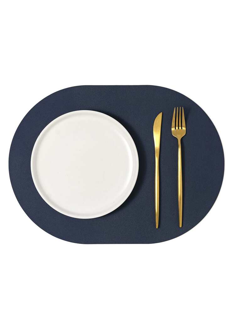 1 pieza Mantelito individual de dos tonos - Multicolor - Añade 4