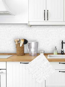 5 pezzi adesivo da cucina con motivo marmo - Bianco - Visualizzare 4