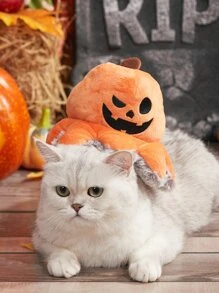 nicovaer 1 件可翻转海盗章鱼万圣节南瓜毛绒玩具带声音，猫爱好者和猫妈妈喜爱/狗爱好者和狗妈妈喜爱吱吱作响的咀嚼玩具 - 彩色 - 查看 1