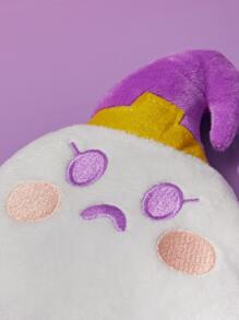 nicovaer 1 件害羞鬼形宠物毛绒吱吱玩具带 BB 装置，万圣节宠物玩具，猫/狗玩具，万圣节礼物，互动玩具 - 彩色 - 查看 6