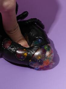 1pc Spider Design Cat Lover And Cat Mom Love Teaser Toy - Black - View 3